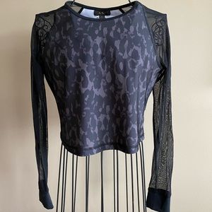 Alana Long Sleeve Camo Crop Top